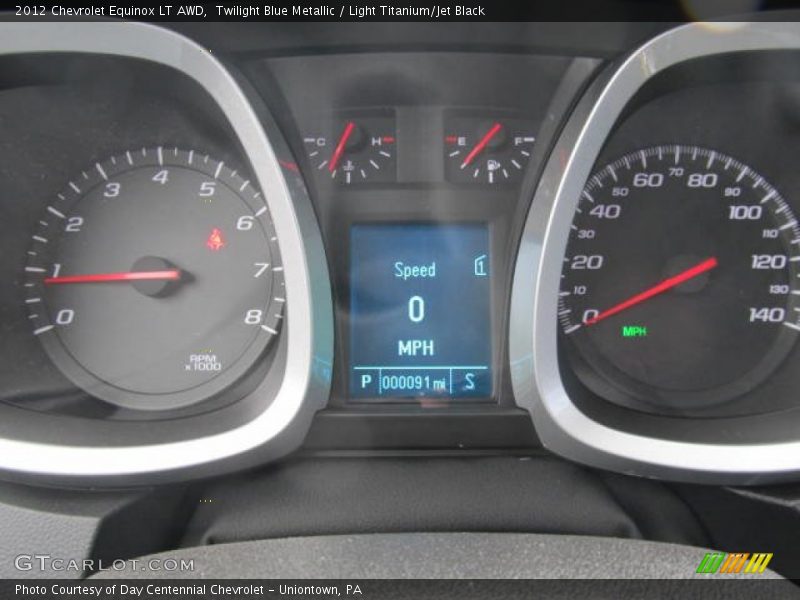 Twilight Blue Metallic / Light Titanium/Jet Black 2012 Chevrolet Equinox LT AWD