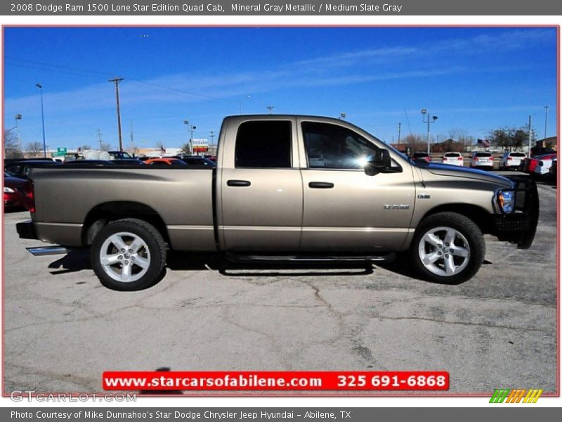Mineral Gray Metallic / Medium Slate Gray 2008 Dodge Ram 1500 Lone Star Edition Quad Cab