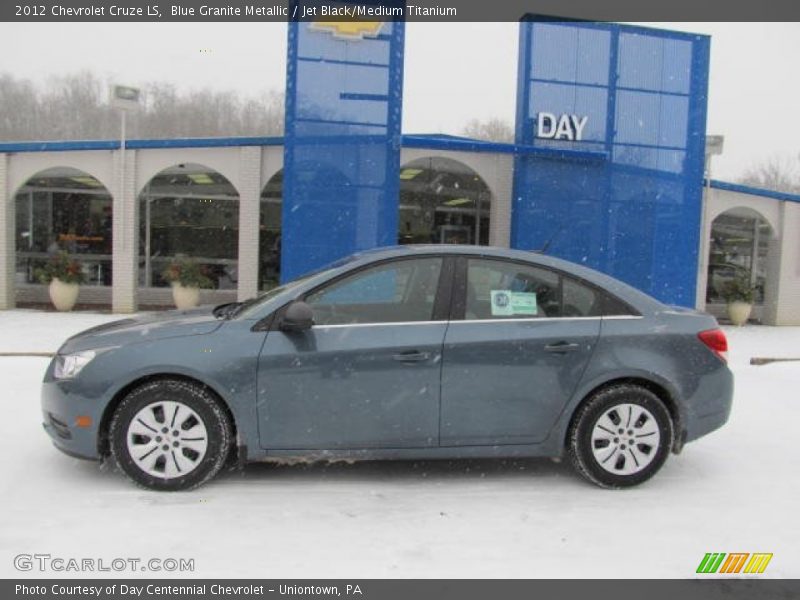 Blue Granite Metallic / Jet Black/Medium Titanium 2012 Chevrolet Cruze LS