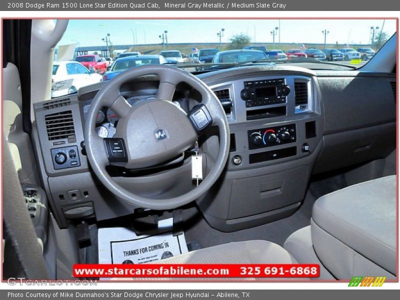 Mineral Gray Metallic / Medium Slate Gray 2008 Dodge Ram 1500 Lone Star Edition Quad Cab