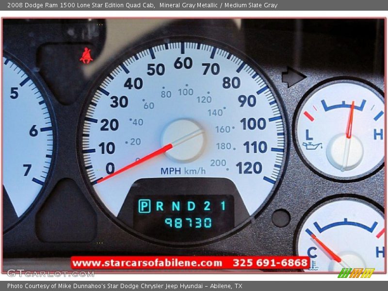 Mineral Gray Metallic / Medium Slate Gray 2008 Dodge Ram 1500 Lone Star Edition Quad Cab