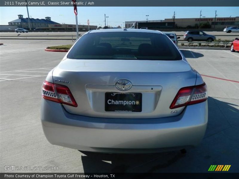 Classic Silver Metallic / Ash 2011 Toyota Camry LE