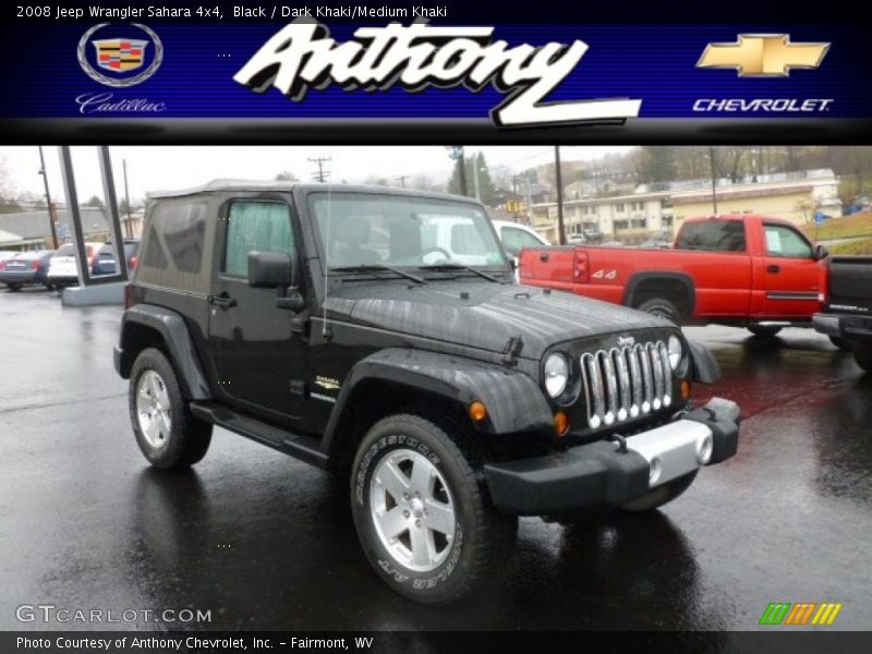 Black / Dark Khaki/Medium Khaki 2008 Jeep Wrangler Sahara 4x4