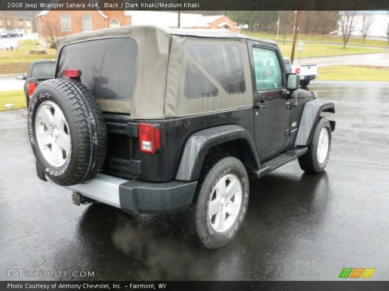 Black / Dark Khaki/Medium Khaki 2008 Jeep Wrangler Sahara 4x4