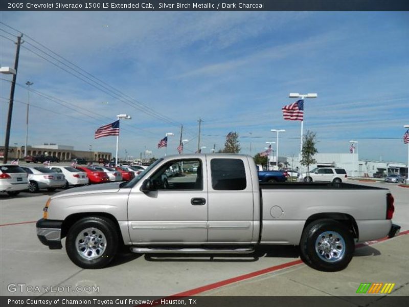 Silver Birch Metallic / Dark Charcoal 2005 Chevrolet Silverado 1500 LS Extended Cab