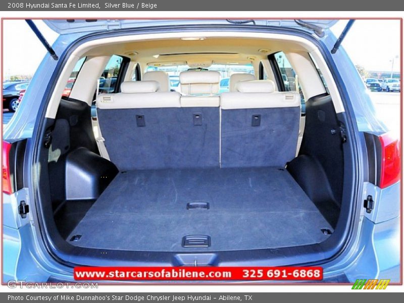 Silver Blue / Beige 2008 Hyundai Santa Fe Limited
