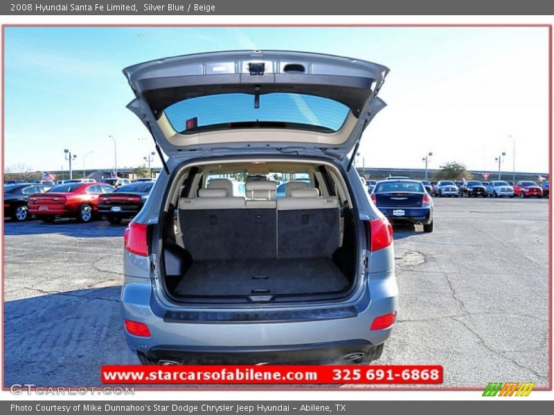 Silver Blue / Beige 2008 Hyundai Santa Fe Limited