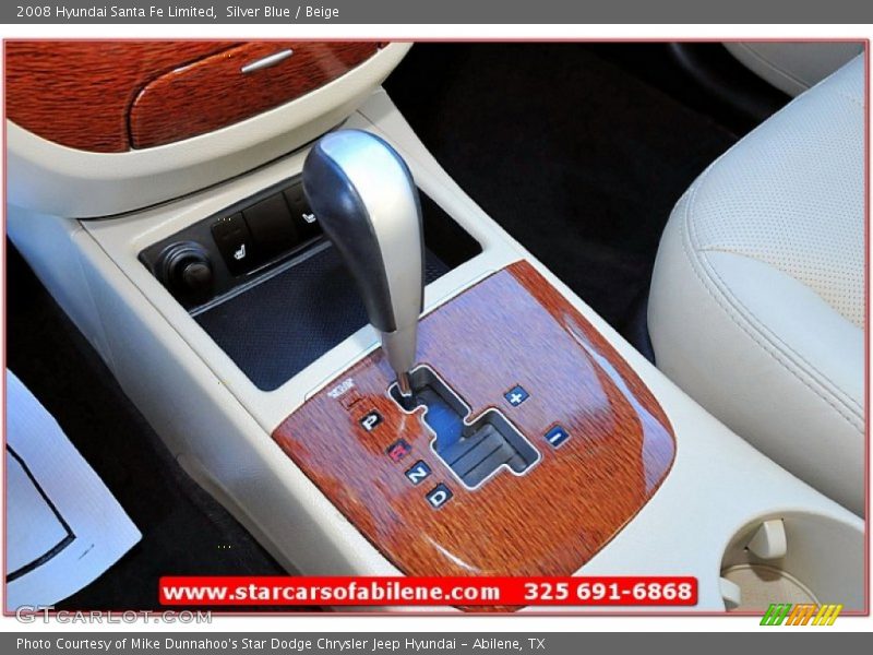 Silver Blue / Beige 2008 Hyundai Santa Fe Limited