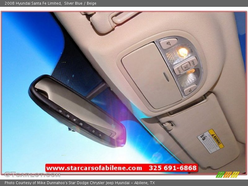 Silver Blue / Beige 2008 Hyundai Santa Fe Limited