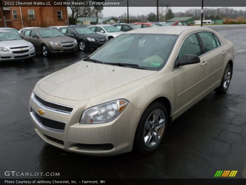 Gold Mist Metallic / Cocoa/Cashmere 2012 Chevrolet Malibu LS