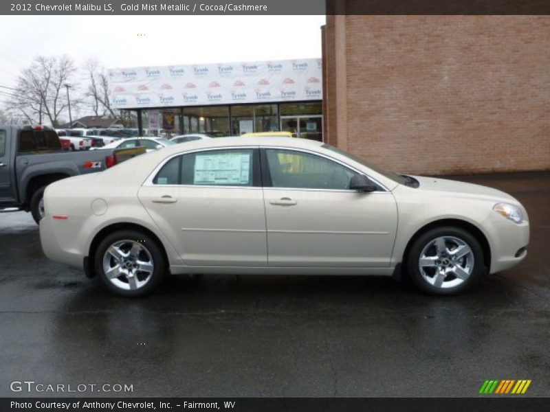 Gold Mist Metallic / Cocoa/Cashmere 2012 Chevrolet Malibu LS