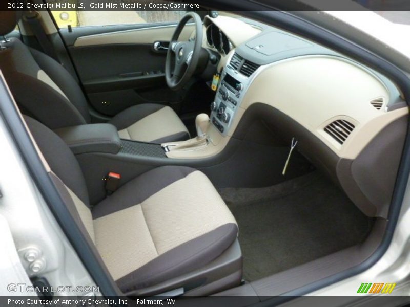 Gold Mist Metallic / Cocoa/Cashmere 2012 Chevrolet Malibu LS