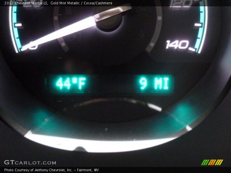 Gold Mist Metallic / Cocoa/Cashmere 2012 Chevrolet Malibu LS
