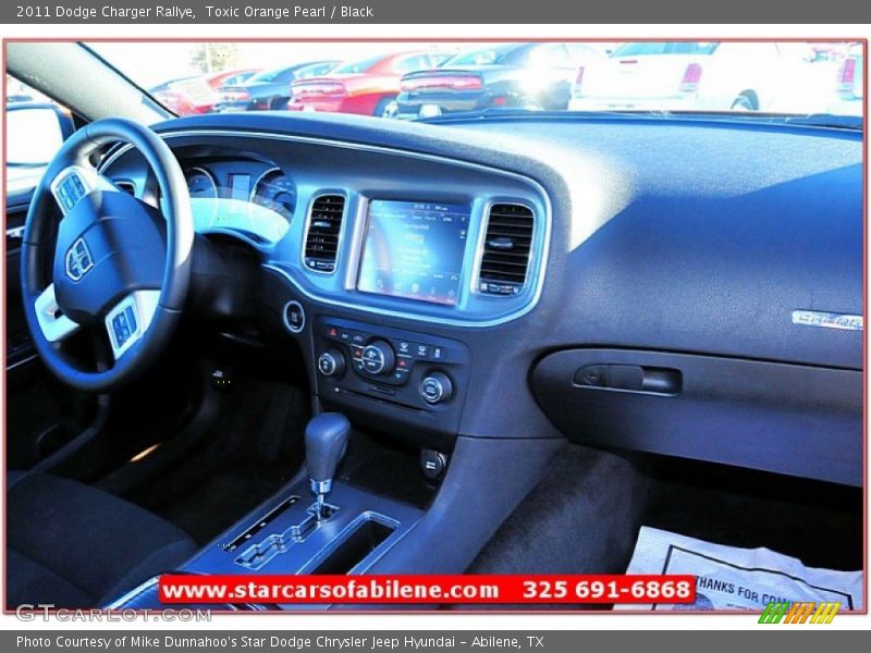 Toxic Orange Pearl / Black 2011 Dodge Charger Rallye