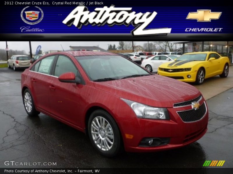 Crystal Red Metallic / Jet Black 2012 Chevrolet Cruze Eco
