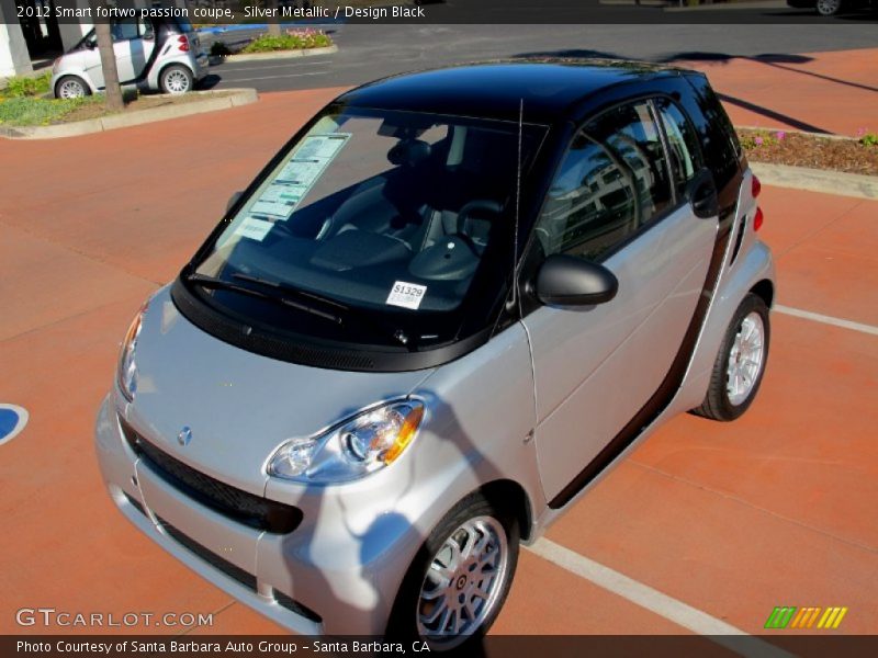 Silver Metallic / Design Black 2012 Smart fortwo passion coupe