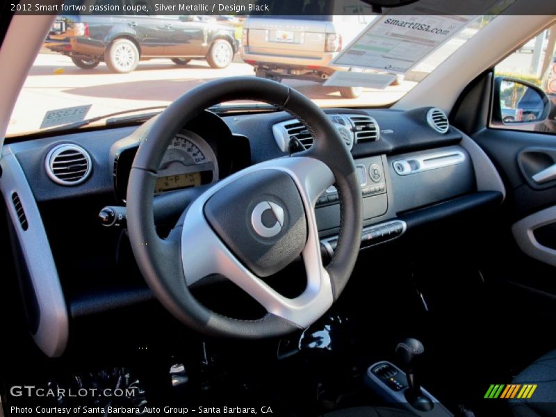 Silver Metallic / Design Black 2012 Smart fortwo passion coupe