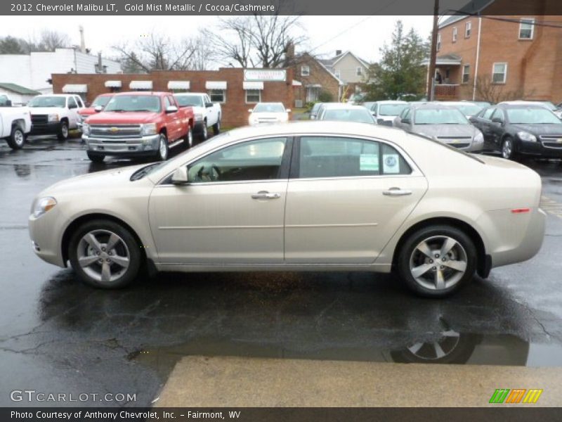 Gold Mist Metallic / Cocoa/Cashmere 2012 Chevrolet Malibu LT
