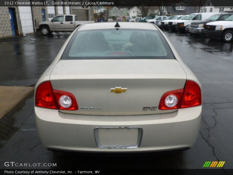 Gold Mist Metallic / Cocoa/Cashmere 2012 Chevrolet Malibu LT