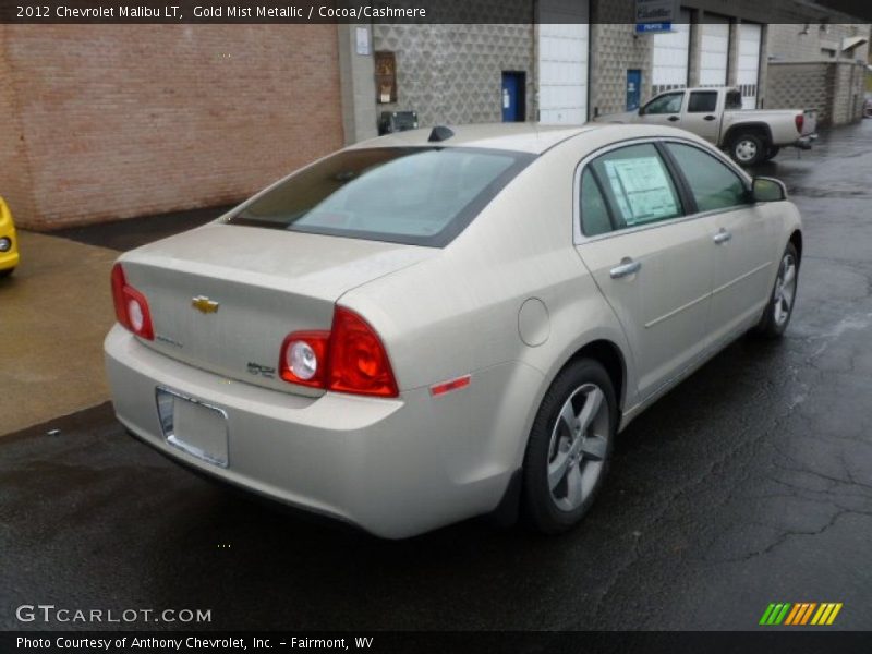 Gold Mist Metallic / Cocoa/Cashmere 2012 Chevrolet Malibu LT