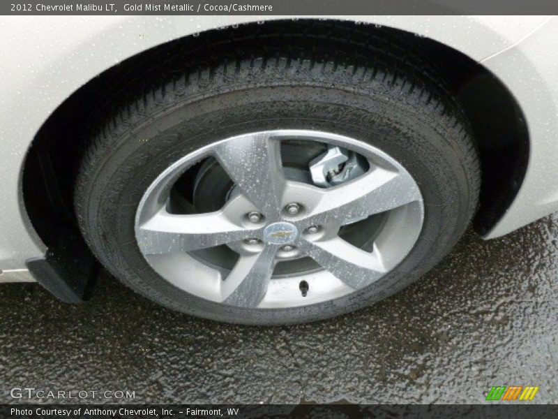 Gold Mist Metallic / Cocoa/Cashmere 2012 Chevrolet Malibu LT