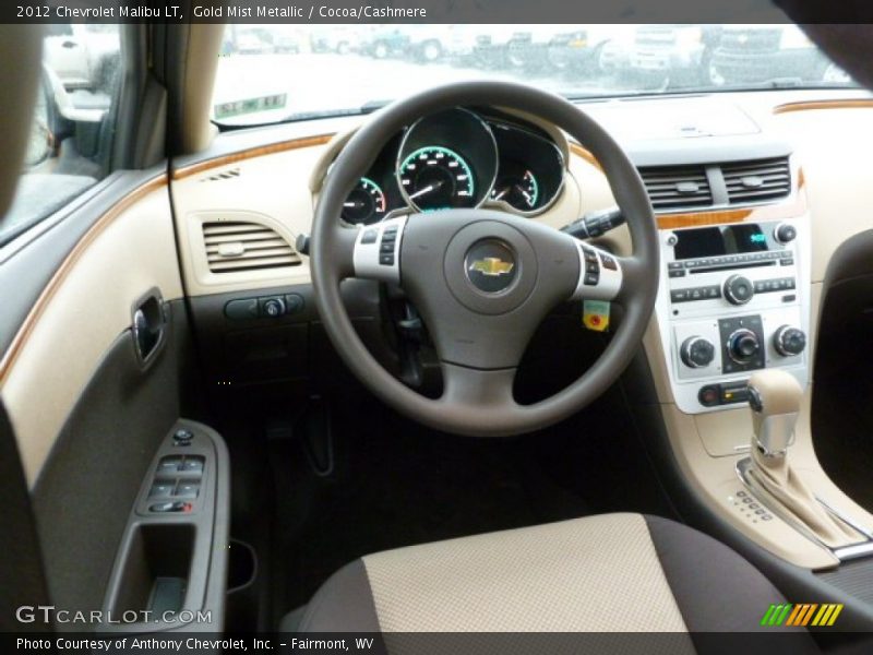 Gold Mist Metallic / Cocoa/Cashmere 2012 Chevrolet Malibu LT