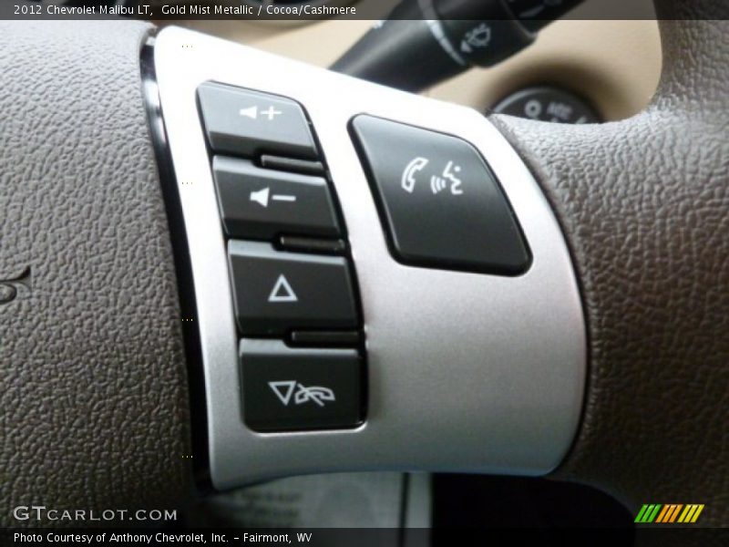 Gold Mist Metallic / Cocoa/Cashmere 2012 Chevrolet Malibu LT