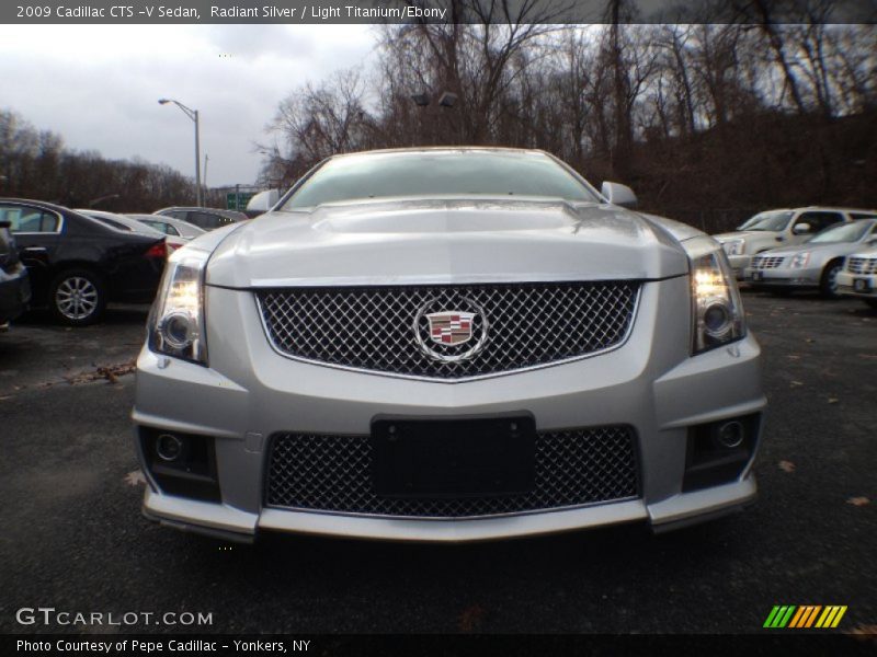 Radiant Silver / Light Titanium/Ebony 2009 Cadillac CTS -V Sedan
