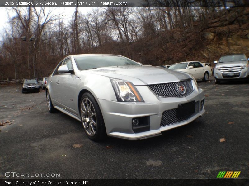Radiant Silver / Light Titanium/Ebony 2009 Cadillac CTS -V Sedan