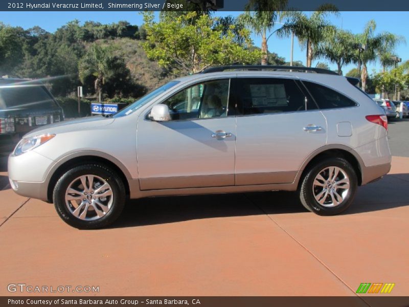  2012 Veracruz Limited Shimmering Silver