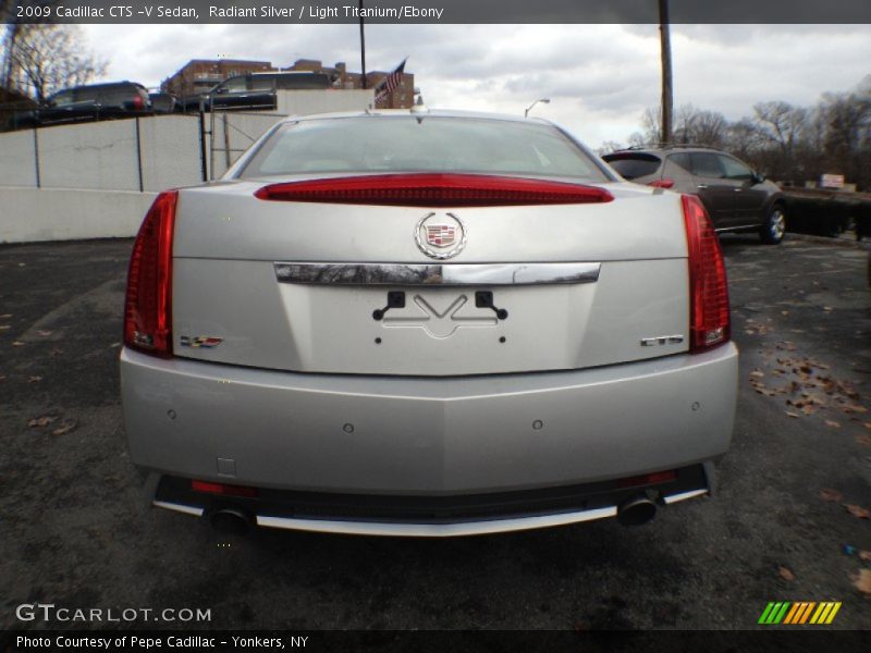 Radiant Silver / Light Titanium/Ebony 2009 Cadillac CTS -V Sedan