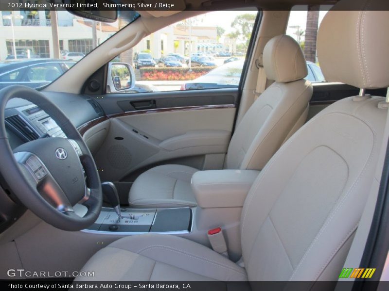 Shimmering Silver / Beige 2012 Hyundai Veracruz Limited