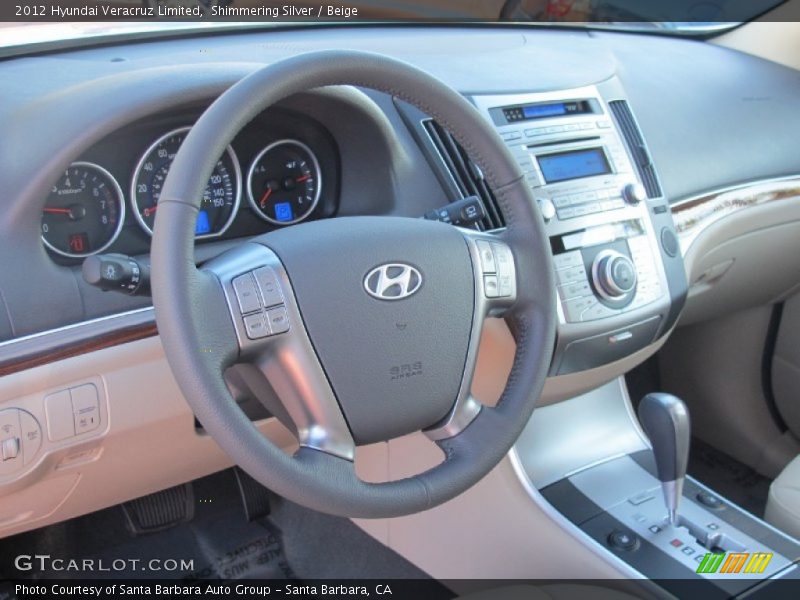 Dashboard of 2012 Veracruz Limited