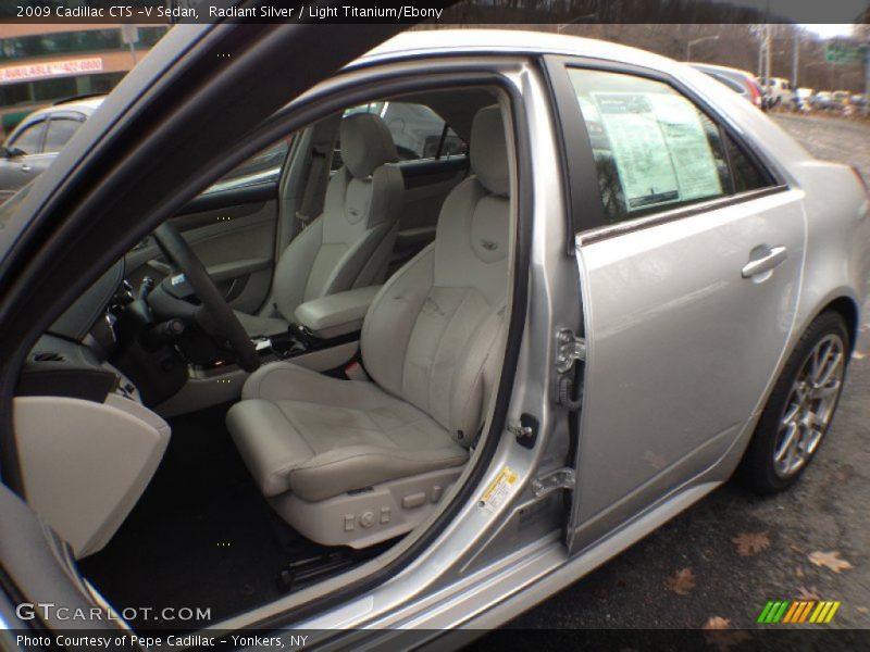Radiant Silver / Light Titanium/Ebony 2009 Cadillac CTS -V Sedan