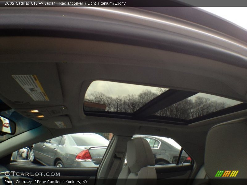 Radiant Silver / Light Titanium/Ebony 2009 Cadillac CTS -V Sedan