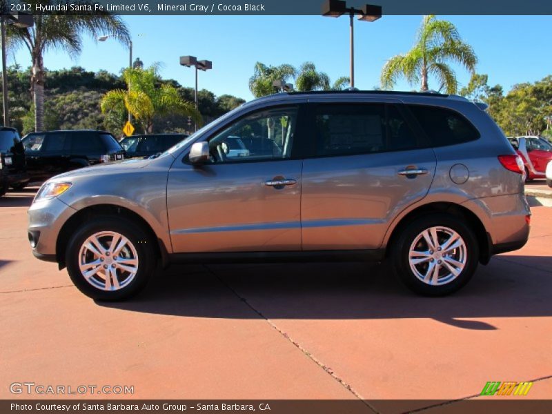Mineral Gray / Cocoa Black 2012 Hyundai Santa Fe Limited V6