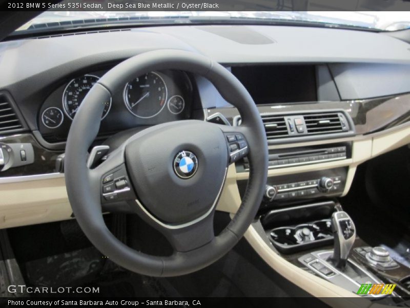Deep Sea Blue Metallic / Oyster/Black 2012 BMW 5 Series 535i Sedan