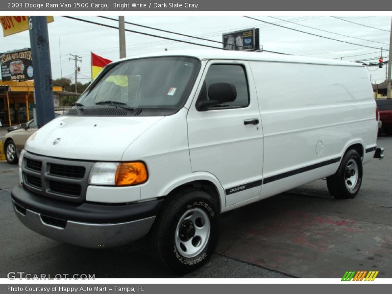 Front 3/4 View of 2003 Ram Van 1500 Cargo