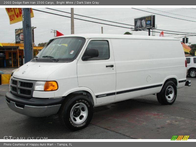 Bright White / Dark Slate Gray 2003 Dodge Ram Van 1500 Cargo
