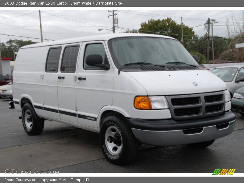 Bright White / Dark Slate Gray 2003 Dodge Ram Van 1500 Cargo