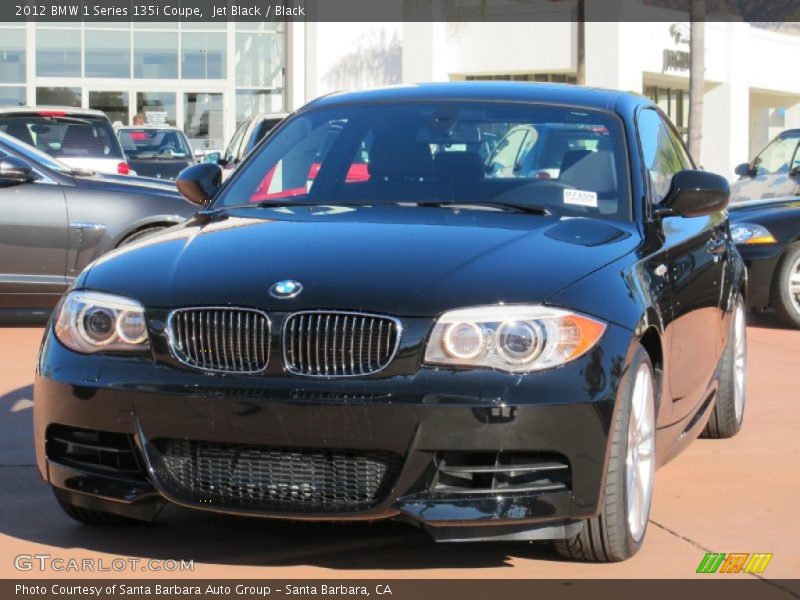 Jet Black / Black 2012 BMW 1 Series 135i Coupe