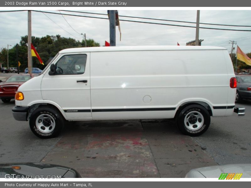 Bright White / Dark Slate Gray 2003 Dodge Ram Van 1500 Cargo