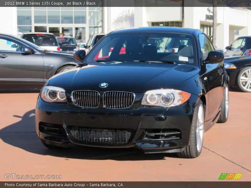 Jet Black / Black 2012 BMW 1 Series 135i Coupe