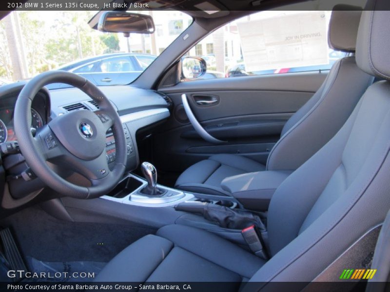  2012 1 Series 135i Coupe Black Interior