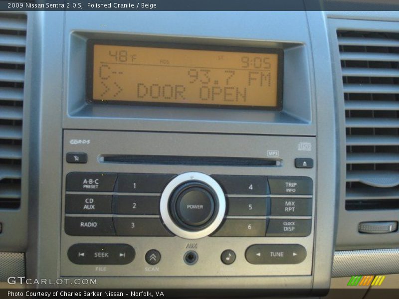 Polished Granite / Beige 2009 Nissan Sentra 2.0 S