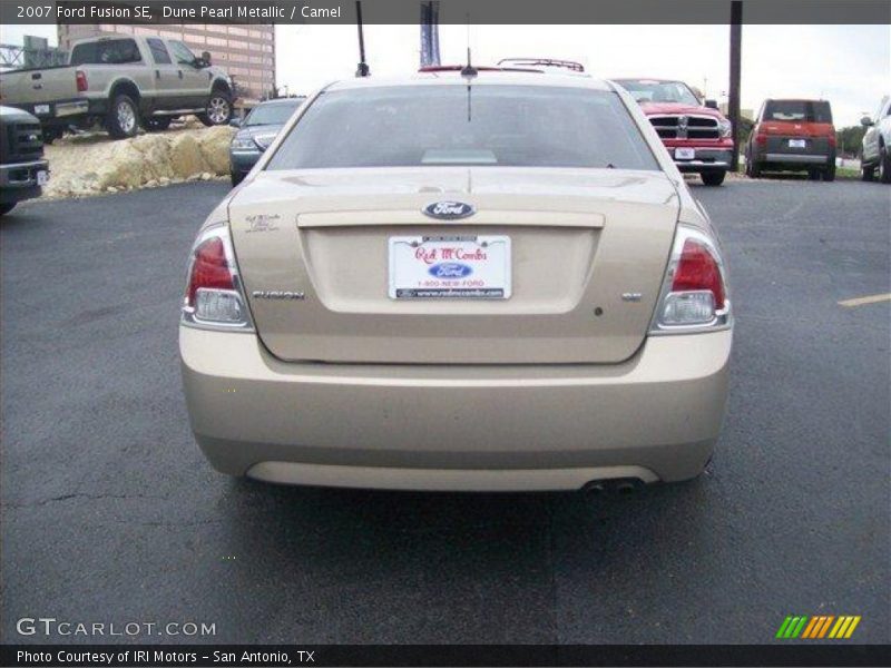 Dune Pearl Metallic / Camel 2007 Ford Fusion SE