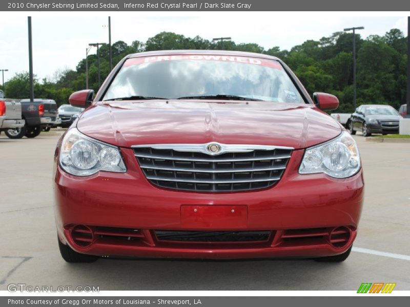 Inferno Red Crystal Pearl / Dark Slate Gray 2010 Chrysler Sebring Limited Sedan