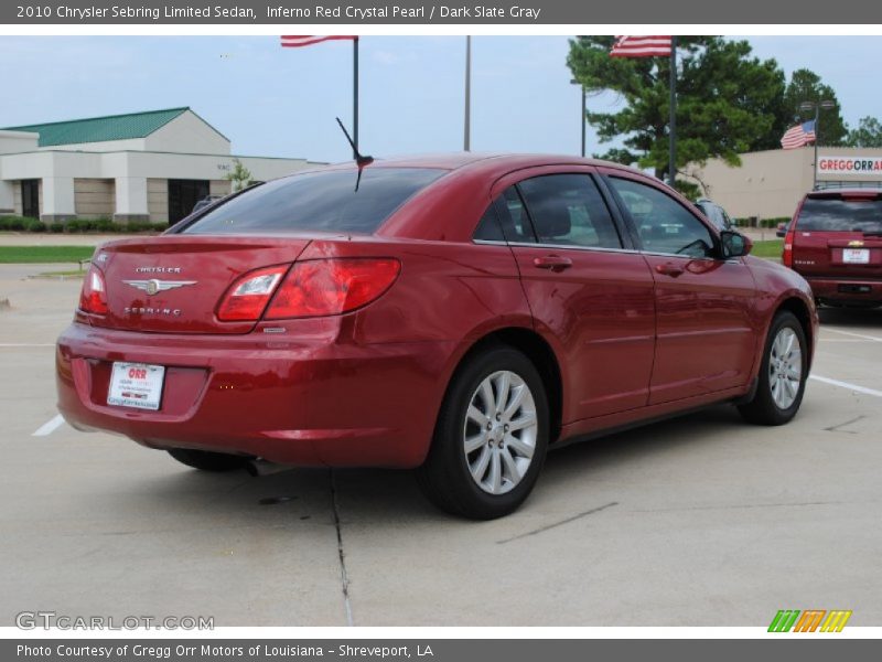 Inferno Red Crystal Pearl / Dark Slate Gray 2010 Chrysler Sebring Limited Sedan