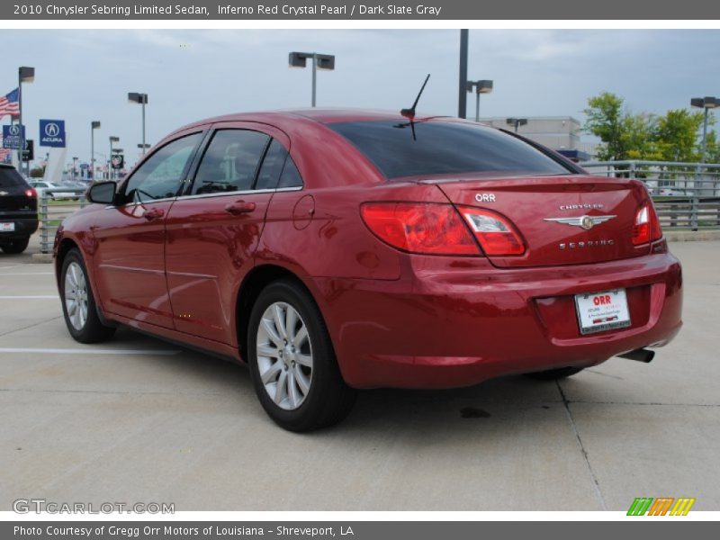 Inferno Red Crystal Pearl / Dark Slate Gray 2010 Chrysler Sebring Limited Sedan