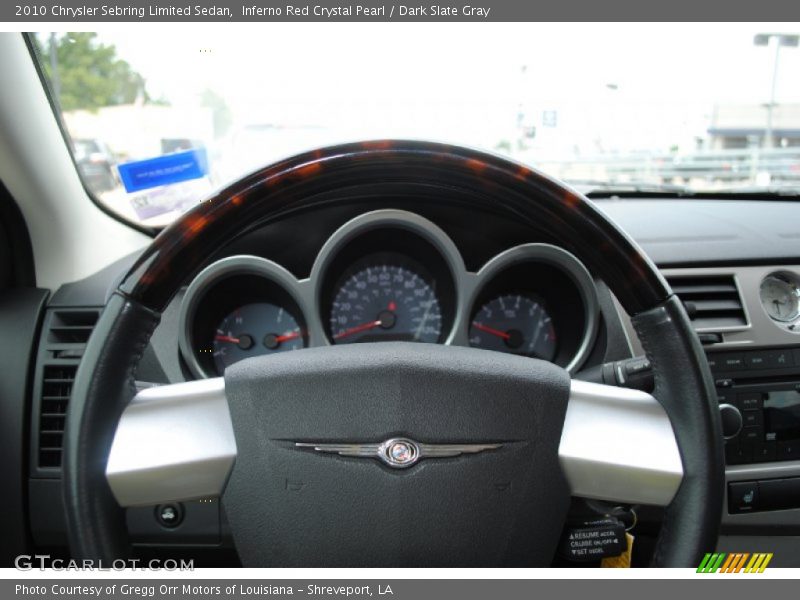 Inferno Red Crystal Pearl / Dark Slate Gray 2010 Chrysler Sebring Limited Sedan